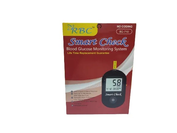RBC Smart Check blood glucose monitoring machine RBC Smart Check blood glucose monitoring machine